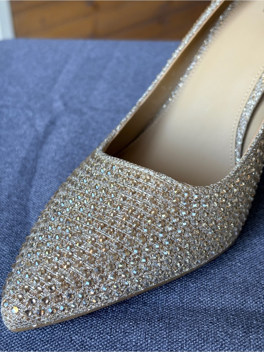 Michael Kors Dorothy Flex Pump Pole Gold Size 8 - Picture 12 of 14